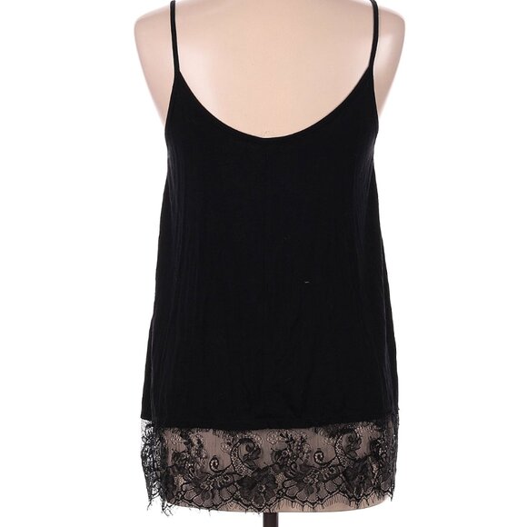 Altar'd State Size M Black  Sleeveless tcami with lace hem - Picture 2 of 4